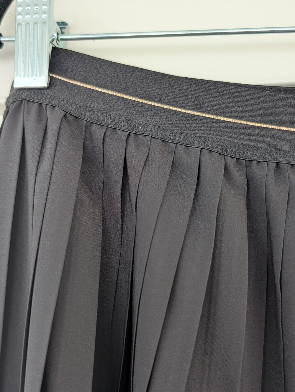 aerie Balletcore Maxi Skirt, Black Pleated, XL - Picture 3 of 8